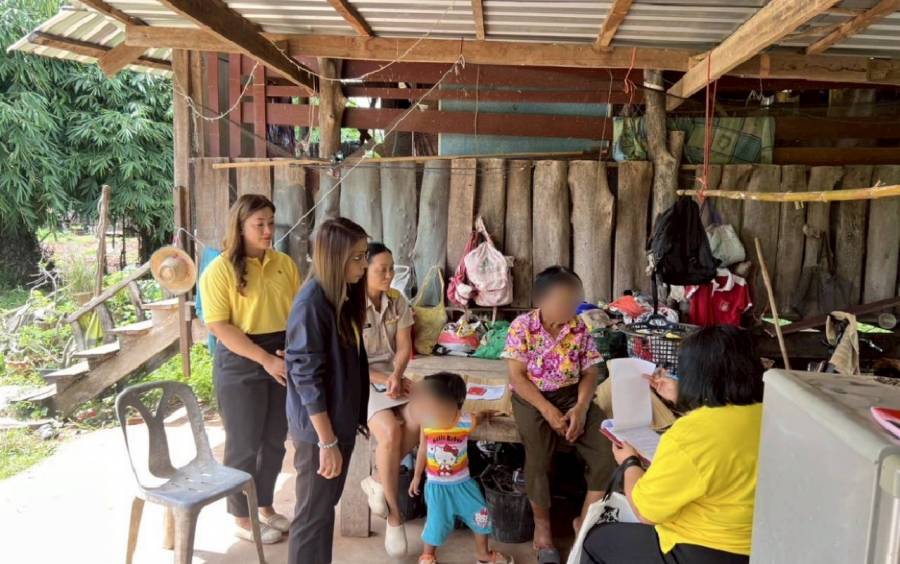 เจ้าหน้าที่กองสวัสดิการสังคมร่วมกับกองการศึกษา ลงพื้นที่สำรวจเด็กด้อยโอกาสจำนวน 1 ราย ณ หมู่บ้านหนองไผ่ล้อม ม.5